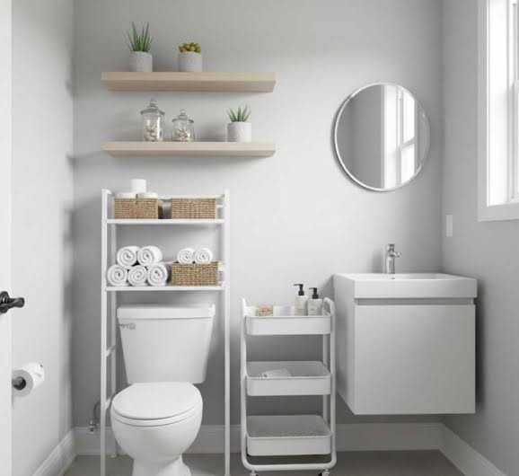 Cramped Bathroom Storage - Organize Essentials Without Added Cabinets