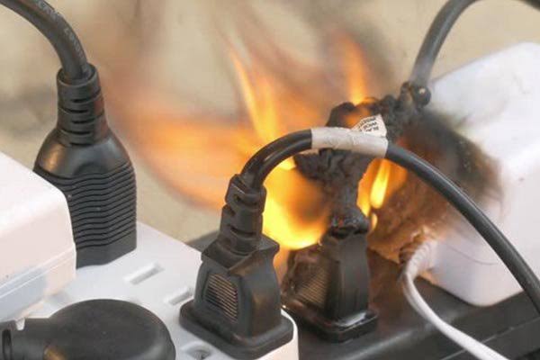 Overloaded Power Strips - Reduce Electrical Fire Risks Quickly